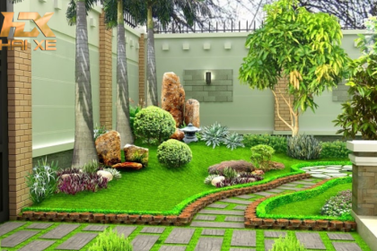 Sân vườn nhỏ trước nhà cấp 4 - Không gian xanh cho nhà hiện đại