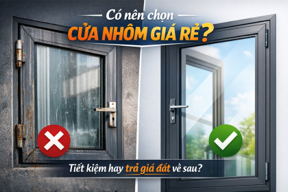 Có nên chọn cửa nhôm giá rẻ? Rủi ro thường gặp